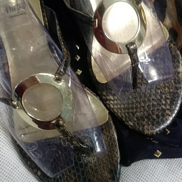 Faux snake sandals - Picture 2 of 4